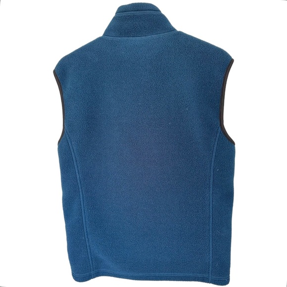 REI Men’s Fleece Vest Zipper Front Dark Blue Two Front Pockets Size Medium - Picture 9 of 13